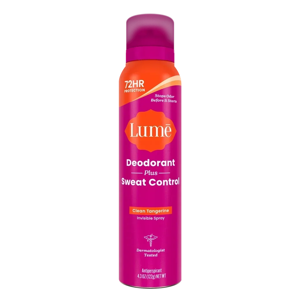 Lume Sweat Control Spray Deodorant Clean Tangerine